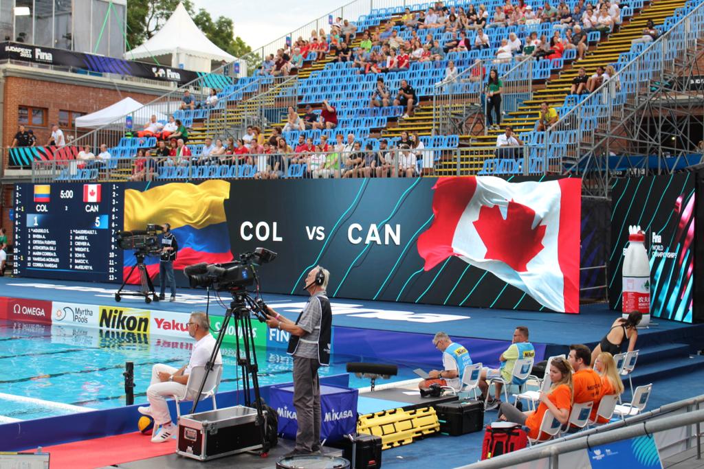 Deportistas colombianas de Waterpolo Femenino compiten en el Campeonato Mundial de Natación