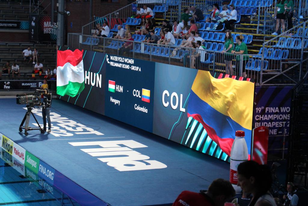 Deportistas colombianas de Waterpolo Femenino compiten en el Campeonato Mundial de Natación