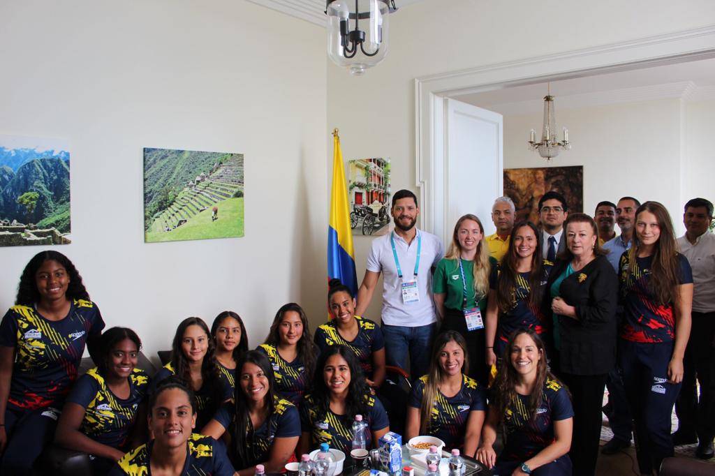 Deportistas colombianas de Waterpolo Femenino compiten en el Campeonato Mundial de Natación