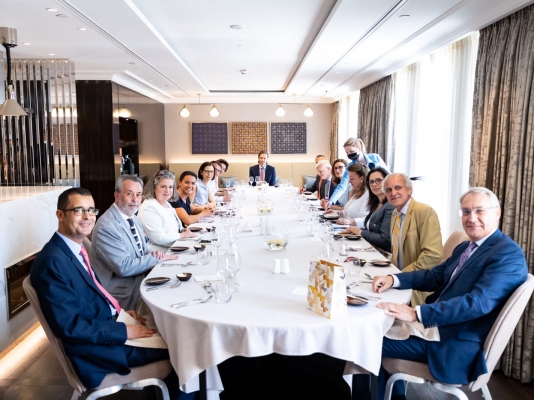 Almuerzo de trabajo ofrecido por Colombia, en el marco del Grupo Francófono, en honor de la Ministra de Familia, Katalin Novak. 