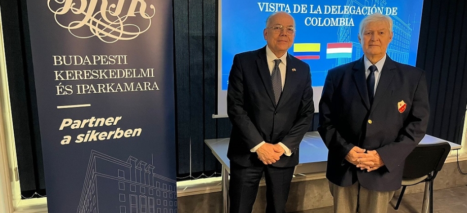 Embajada de Colombia en Hungría y Cámara de Comercio e Industria de Budapest promueven los vínculos comerciales en el sector del café premium