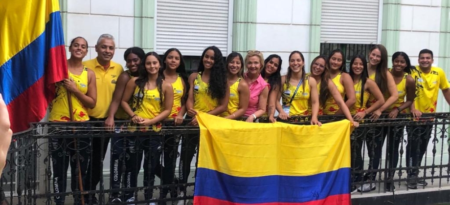 Polo Acuático Femenino colombiano en Szeged, Hungría 