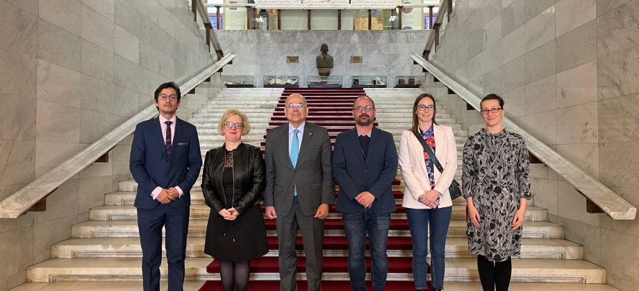 Encuentro del Embajador Ignacio Ruiz Perea con la Biblioteca Nacional de Hungría