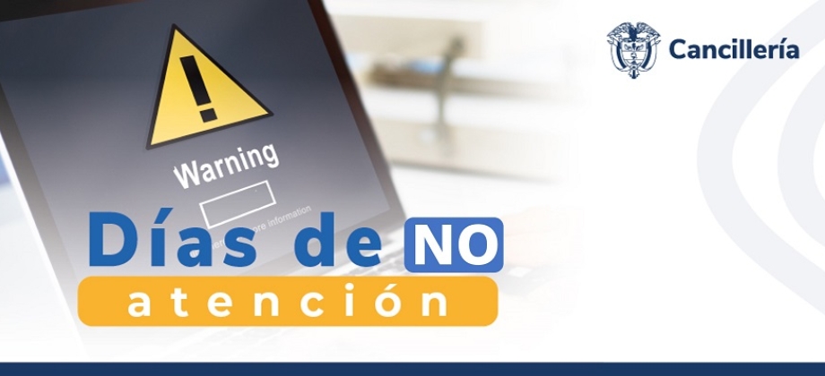 La Embajada y el Consulado de Colombia en Hungría no tendrán atención al público el viernes 15 de marzo de 2024, festivo local. Se reanudara la jornada con normalidad a partir del lunes, 18 de marzo.