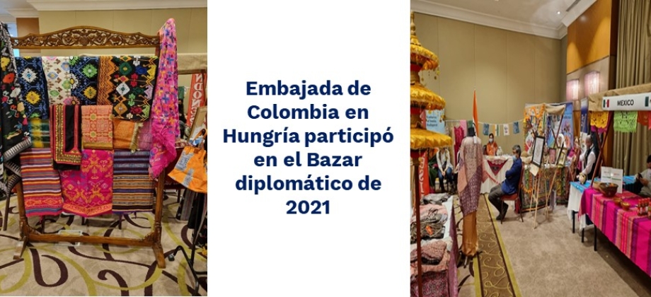 Embajada de Colombia en Hungría participó en el Bazar diplomático 