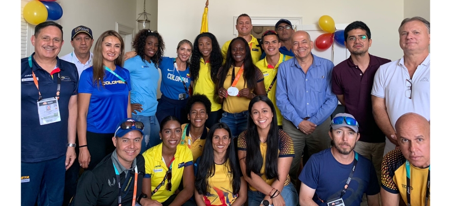 Recepción a la medallista de plata, Flor Denis Hurtado, y a toda la delegación de atletas colombianos que participaron del mundial de Budapest