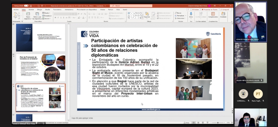 Así rendimos cuentas desde la Embajada y Consulado de Colombia en Hungría