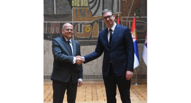 Presentación de cartas credenciales del Embajador Ignacio Ruiz ante el Presidente de la República de Serbia, S.E. Aleksandar Vučić